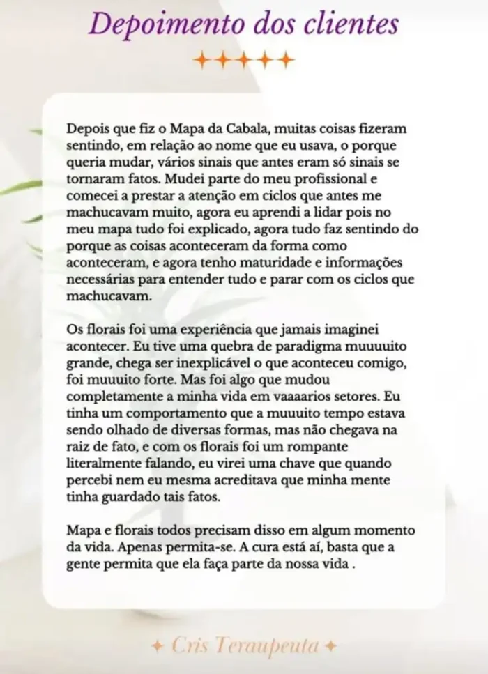 Agendar Mapa Numerológico